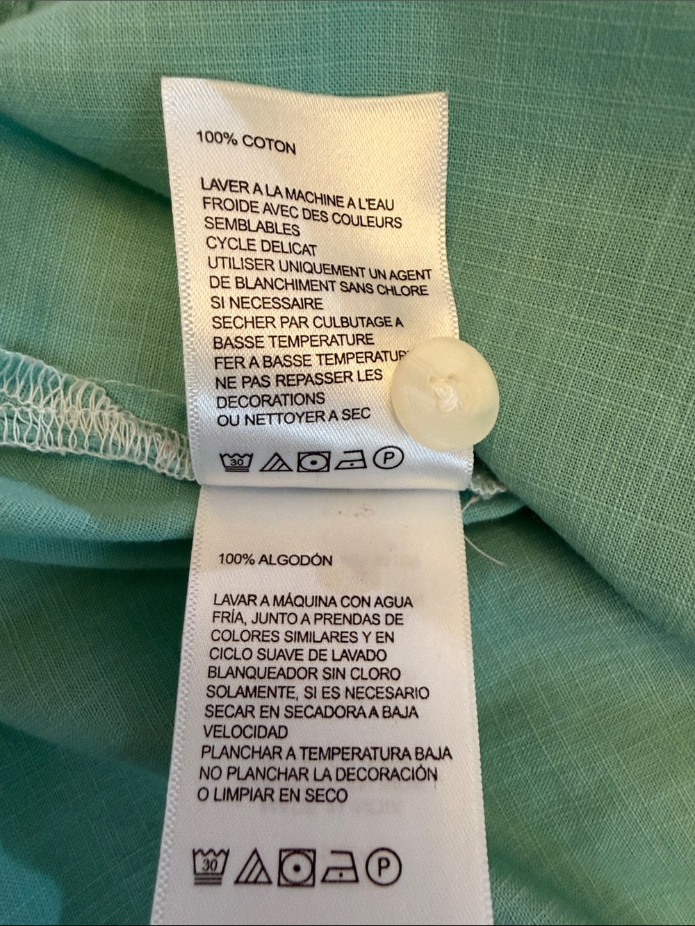 Tommy Bahama Aqua/Green Short-Sleeve Button-Down Shirt 100% Cotton - size XL - Picture 10 of 12